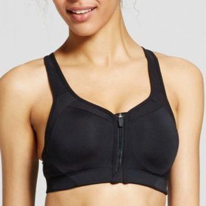 Champion Power Shape Max Zip Front Sports Bra sz S